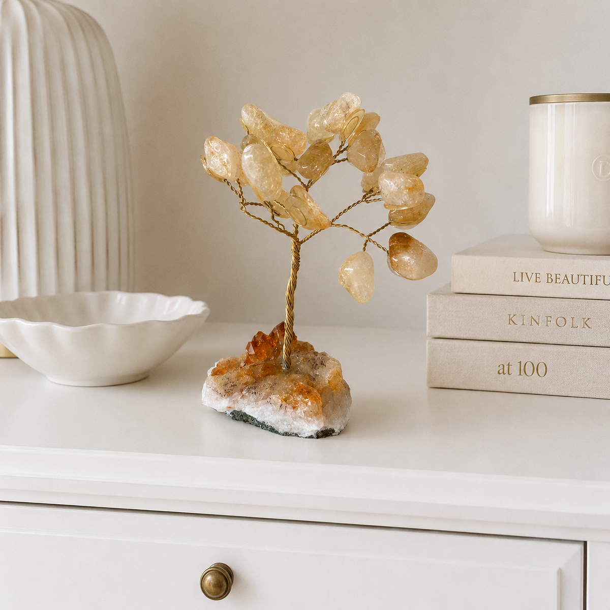 Citrine Crystal Tree #744-Happily Zen