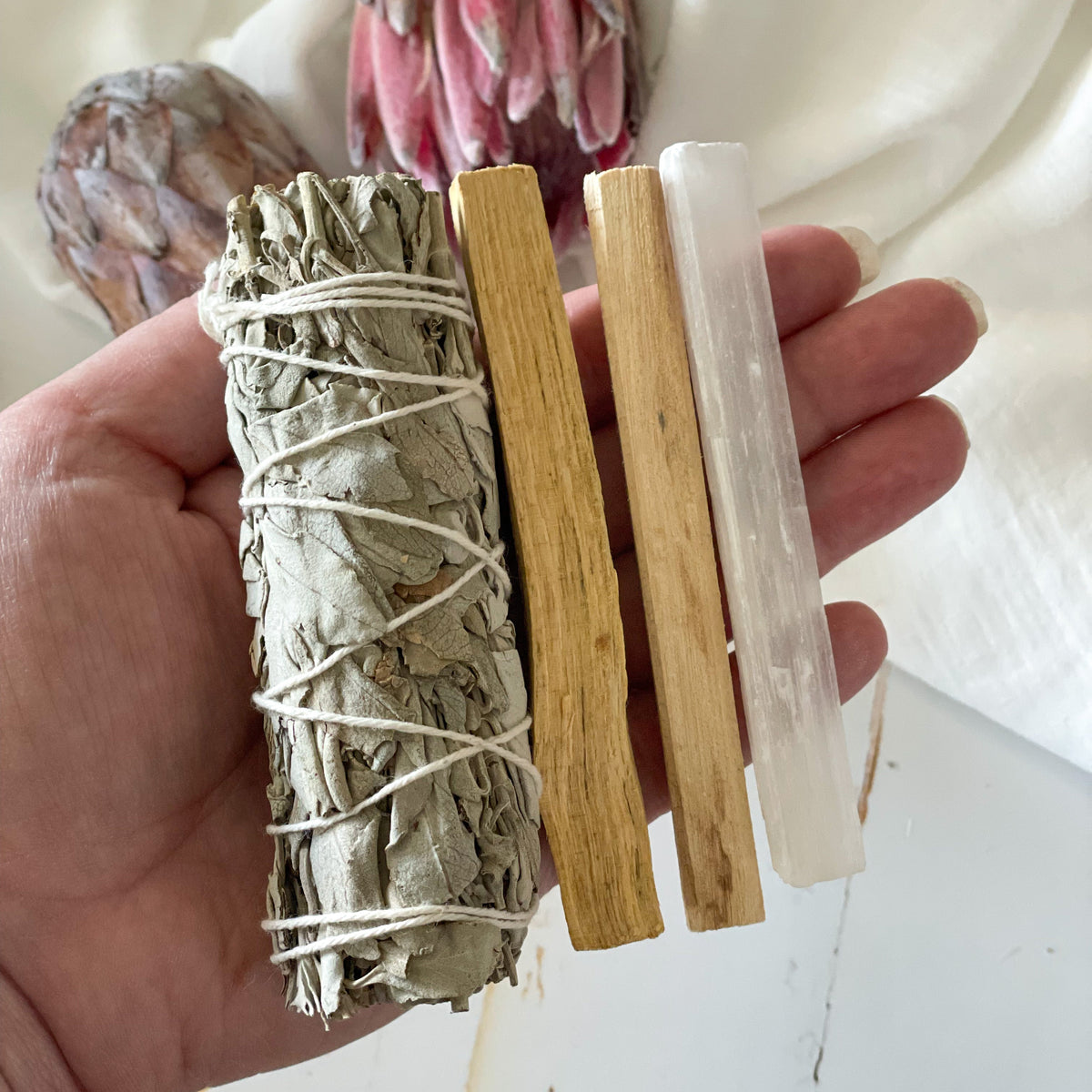 Cleansing Kit with Abalone Shell-Happily Zen