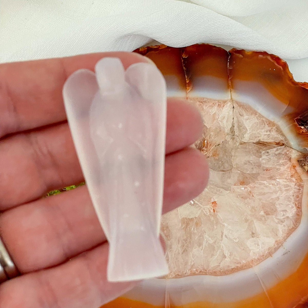 Clear Quartz Angel #559-Happily Zen