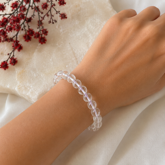Clear Quartz Bracelet-Happily Zen