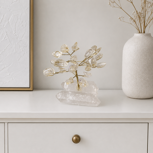 Clear Quartz Crystal Tree #748-Happily Zen