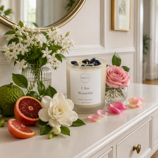 I Am Beautiful - Rose Candle