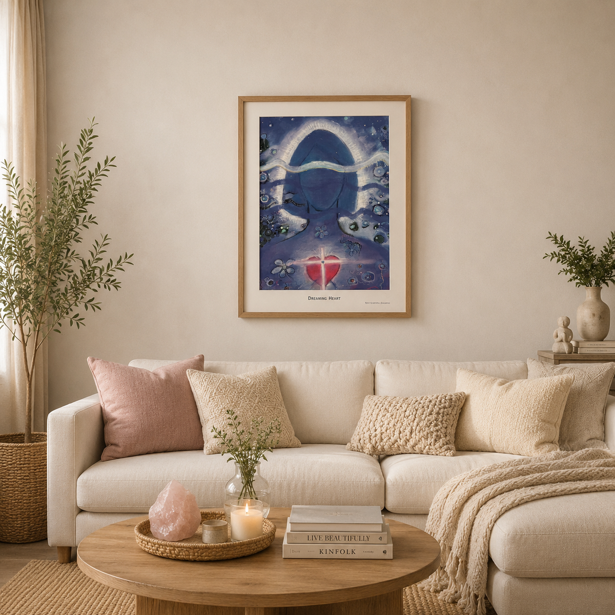 Dreaming Heart Print by Toni Carmine Salerno-Happily Zen