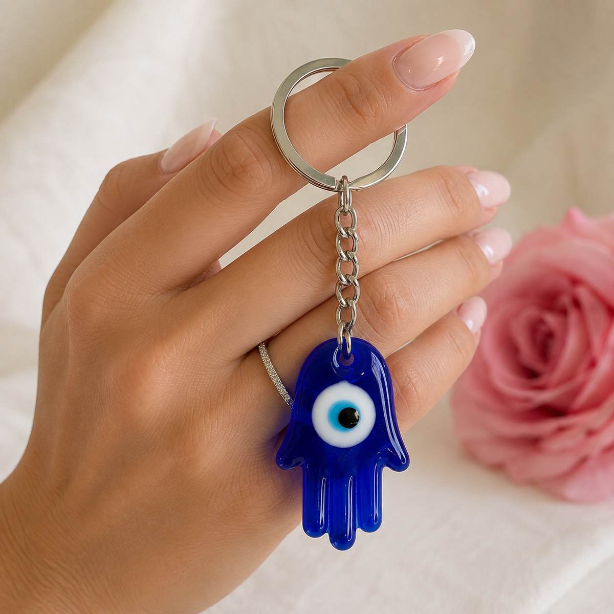 Evil Eye Keychain #770-Happily Zen