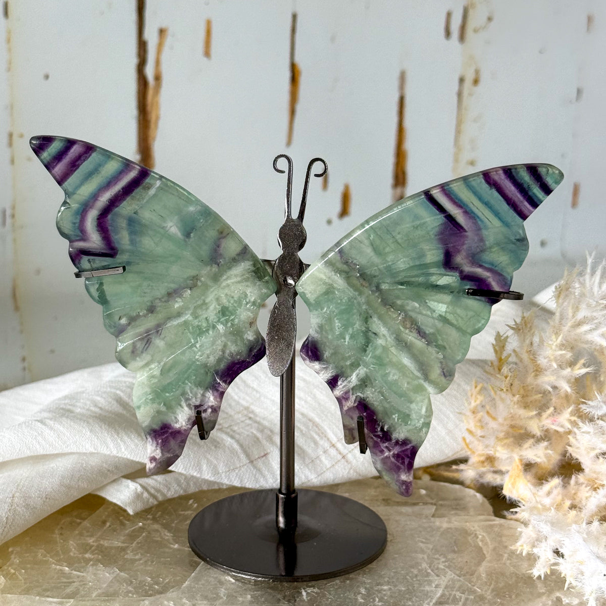 Fluorite Butterfly on Stand #1474