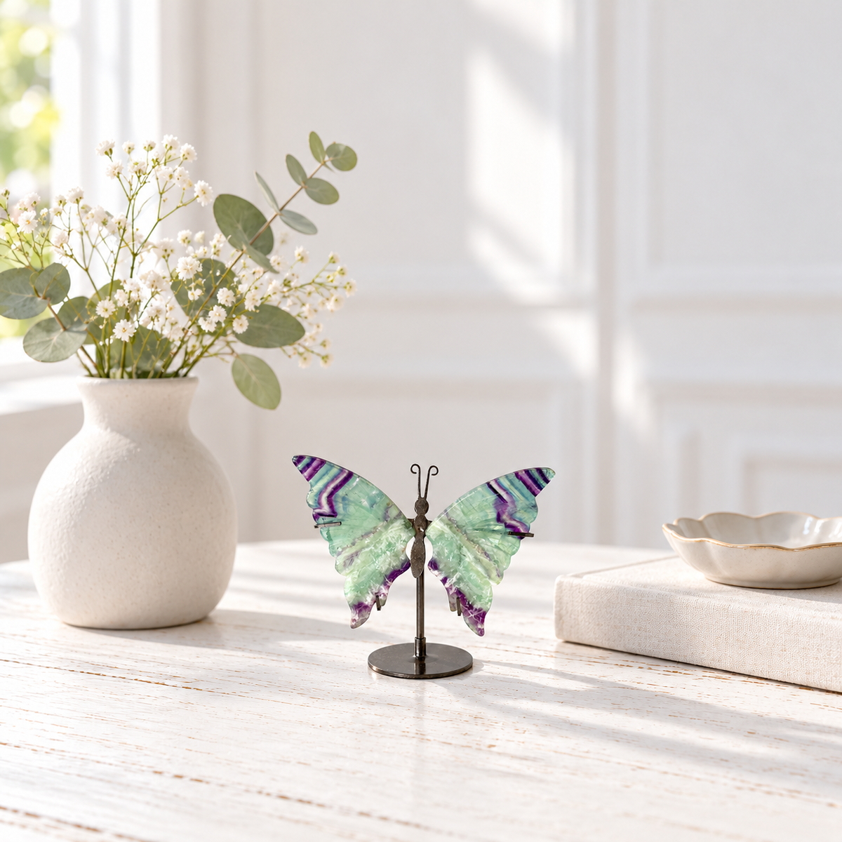 Fluorite Butterfly on Stand #1474