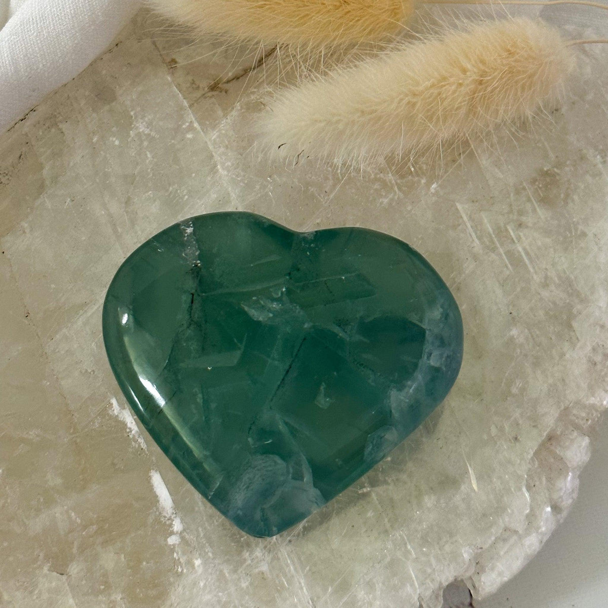 Fluorite Heart #671-Happily Zen