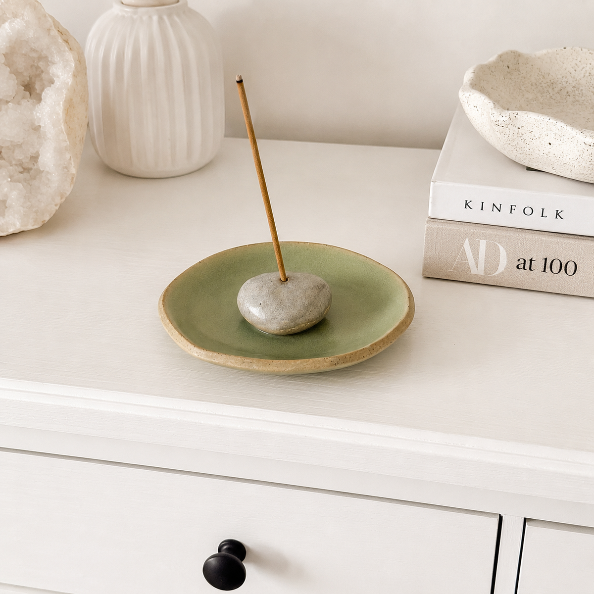 Flux Creation Olive Green Incense Set #861-Happily Zen