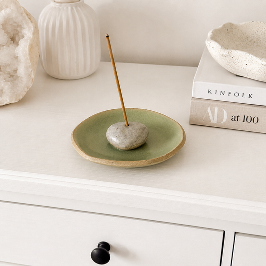 Flux Creation Olive Green Incense Set #861-Happily Zen