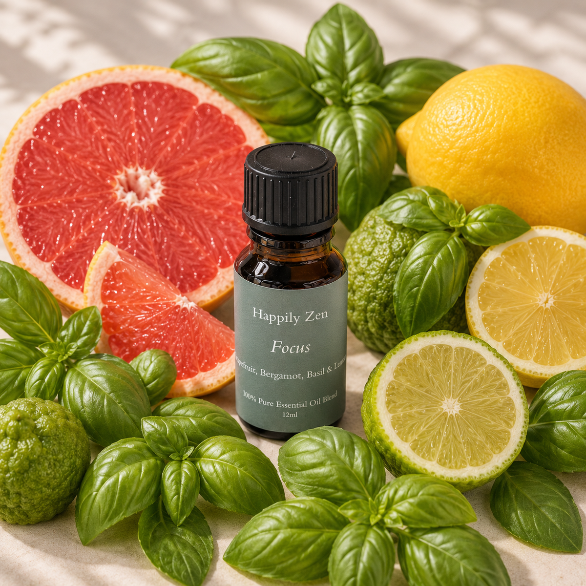 Focus Essential Oil Blend (12ml)-Happily Zen