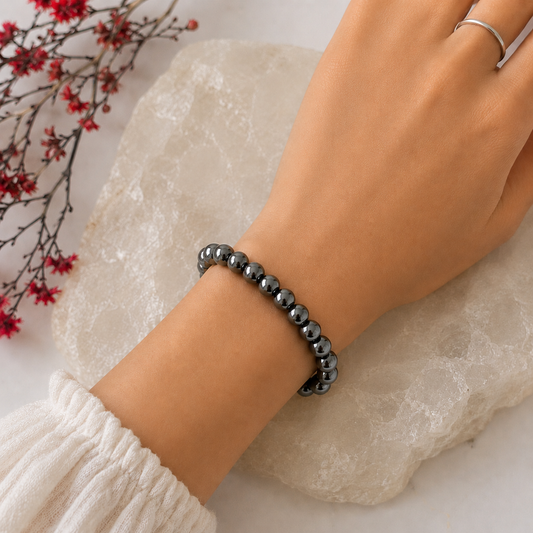 Hematite Bracelet-Happily Zen