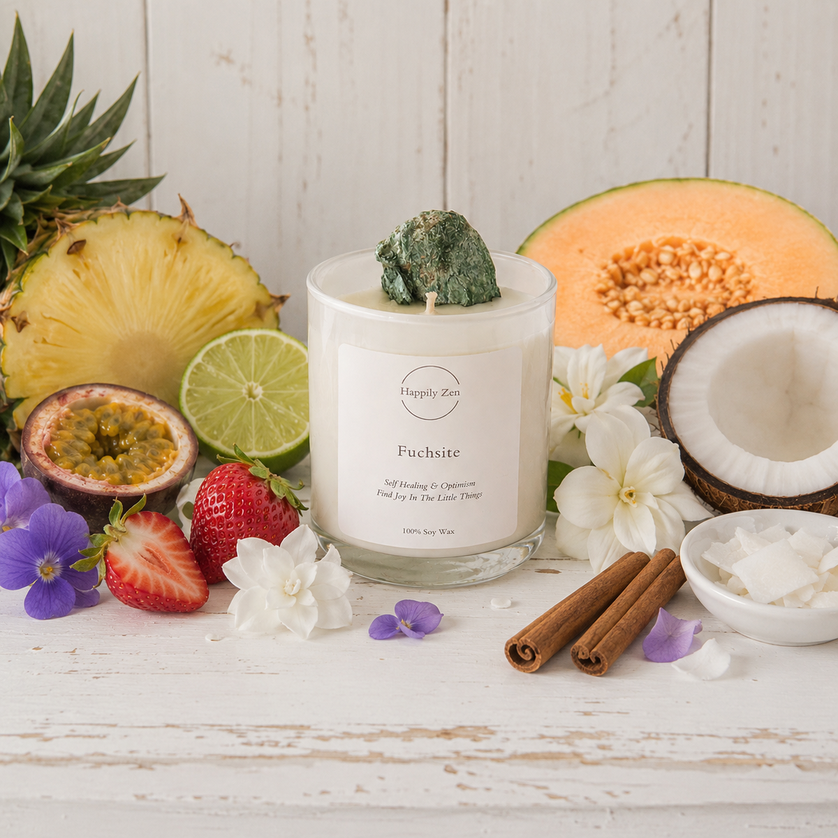 Hematite - Kakadu Plum Candle-Happily Zen