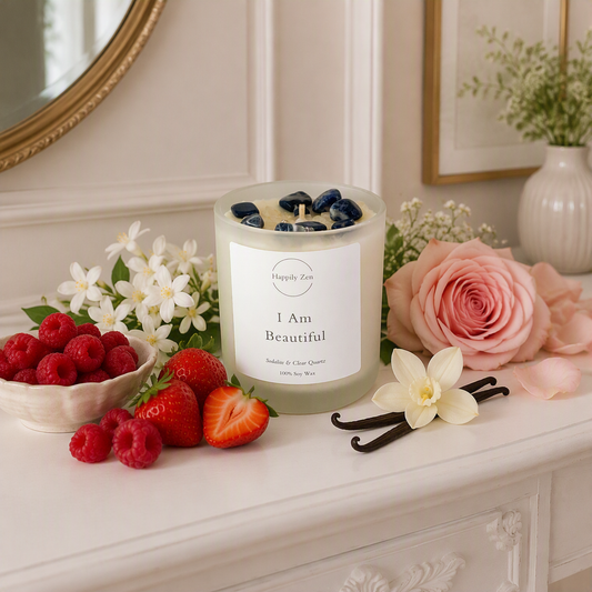 I Am Beautiful - Pink Sugar - Candle-Happily Zen