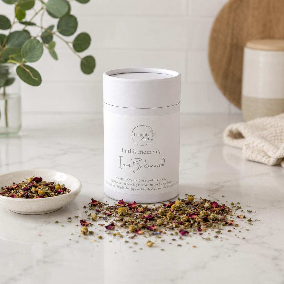 I am Balanced Organic Loose Leaf Tea-Happily Zen