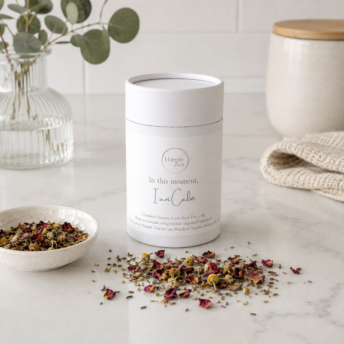 I am Calm Organic Loose Leaf Tea-Happily Zen
