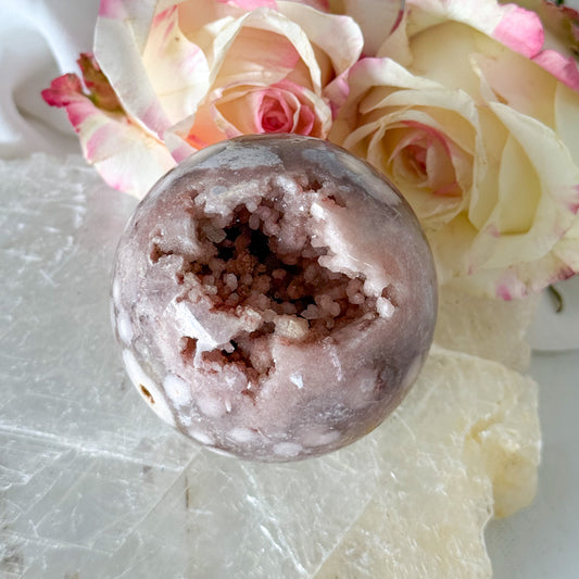 Pink Amethyst Sphere #1071-Happily Zen