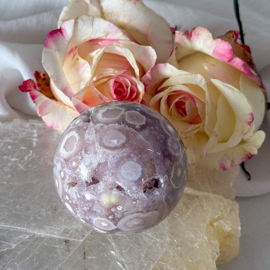 Pink Amethyst Sphere #1072-Happily Zen