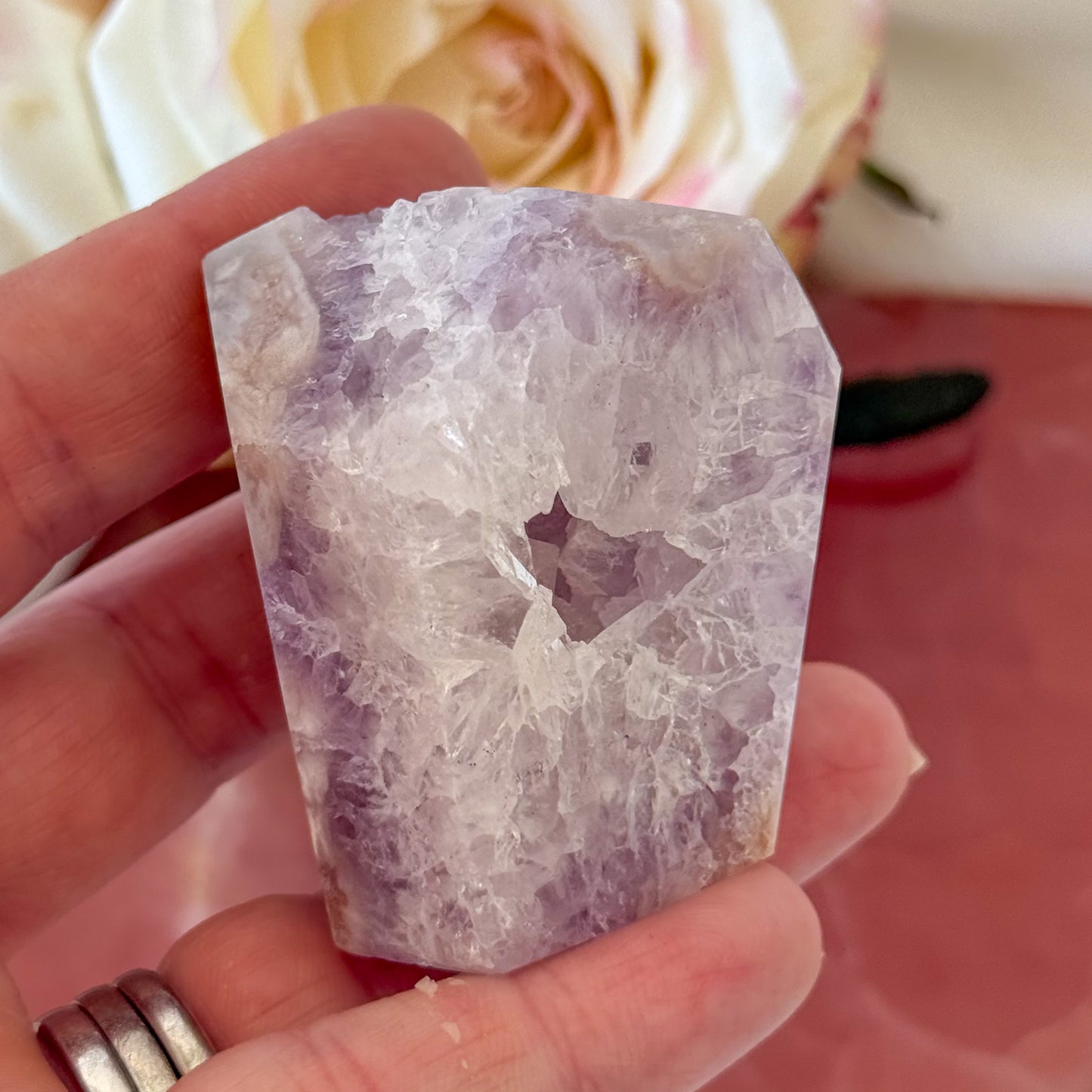 Pink Amethyst Freeform #1142-Happily Zen