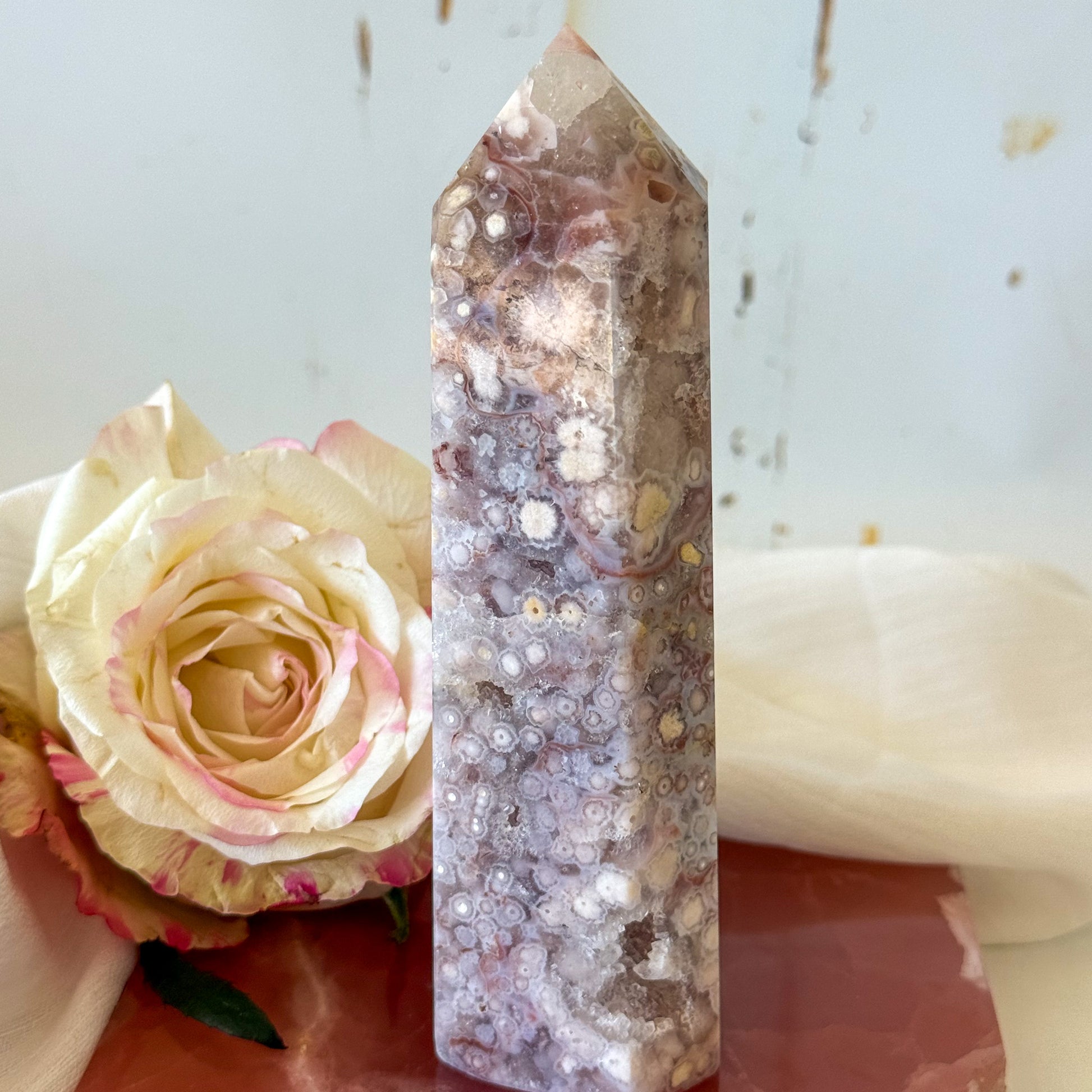 Pink Amethyst Tower #1198-Happily Zen