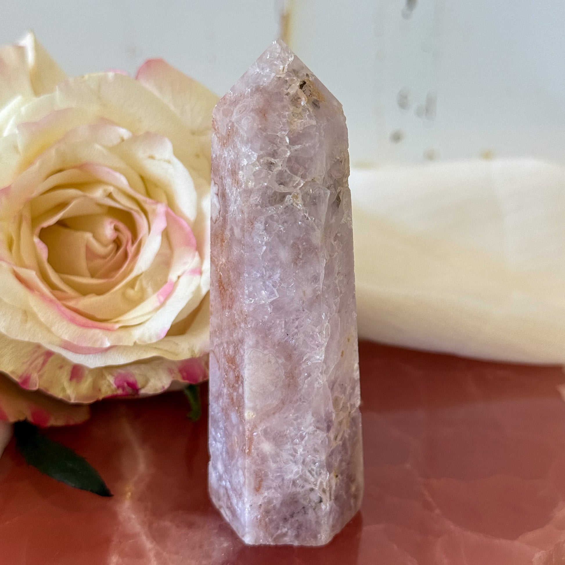 Pink Amethyst Tower #1199-Happily Zen