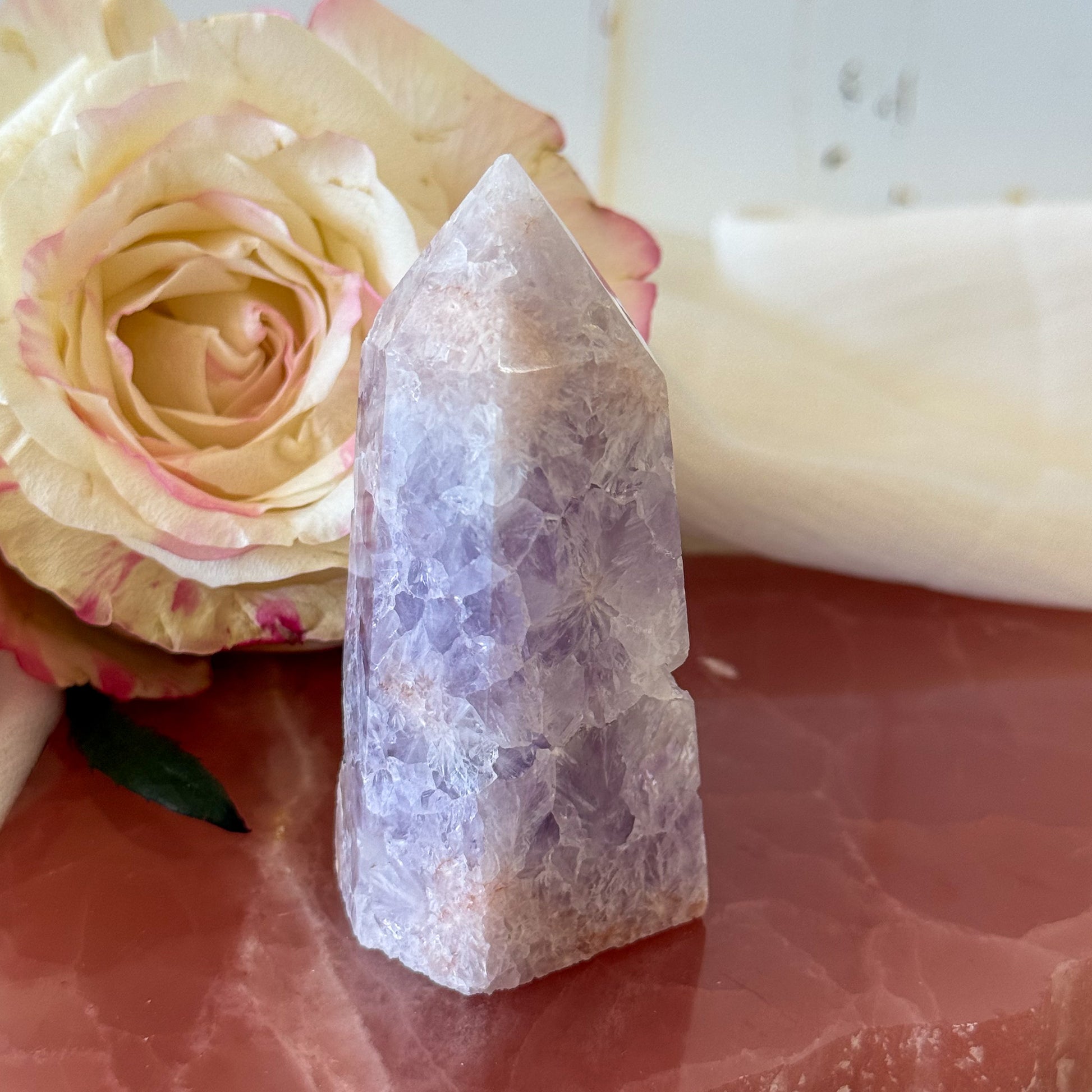 Pink Amethyst Tower #1200-Happily Zen