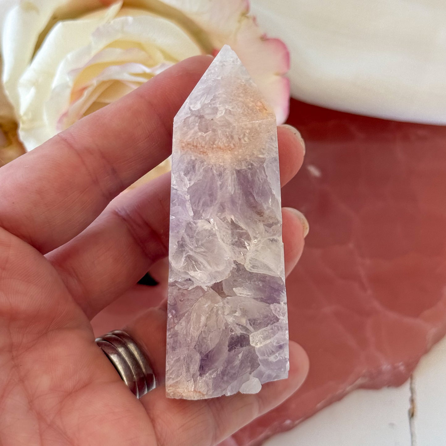 Pink Amethyst Tower #1200-Happily Zen