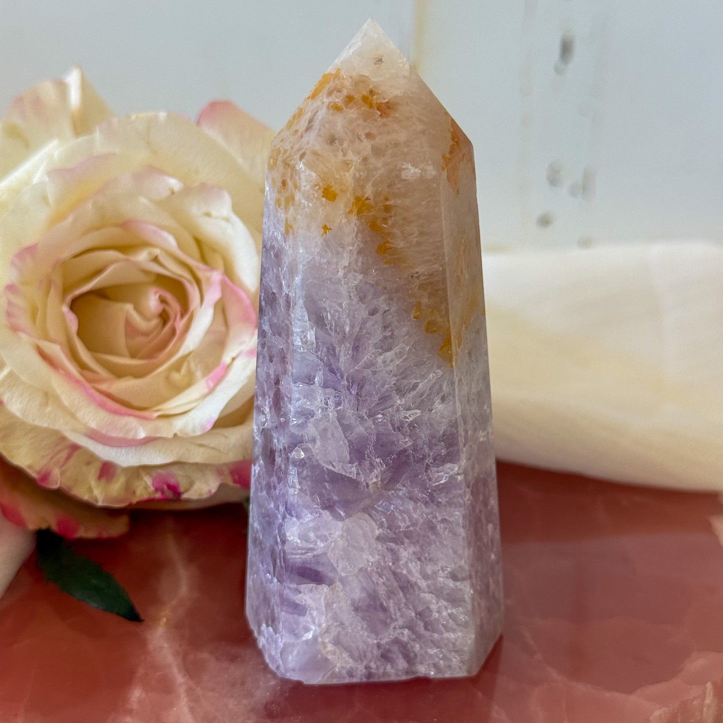 Pink Amethyst Tower #1201-Happily Zen