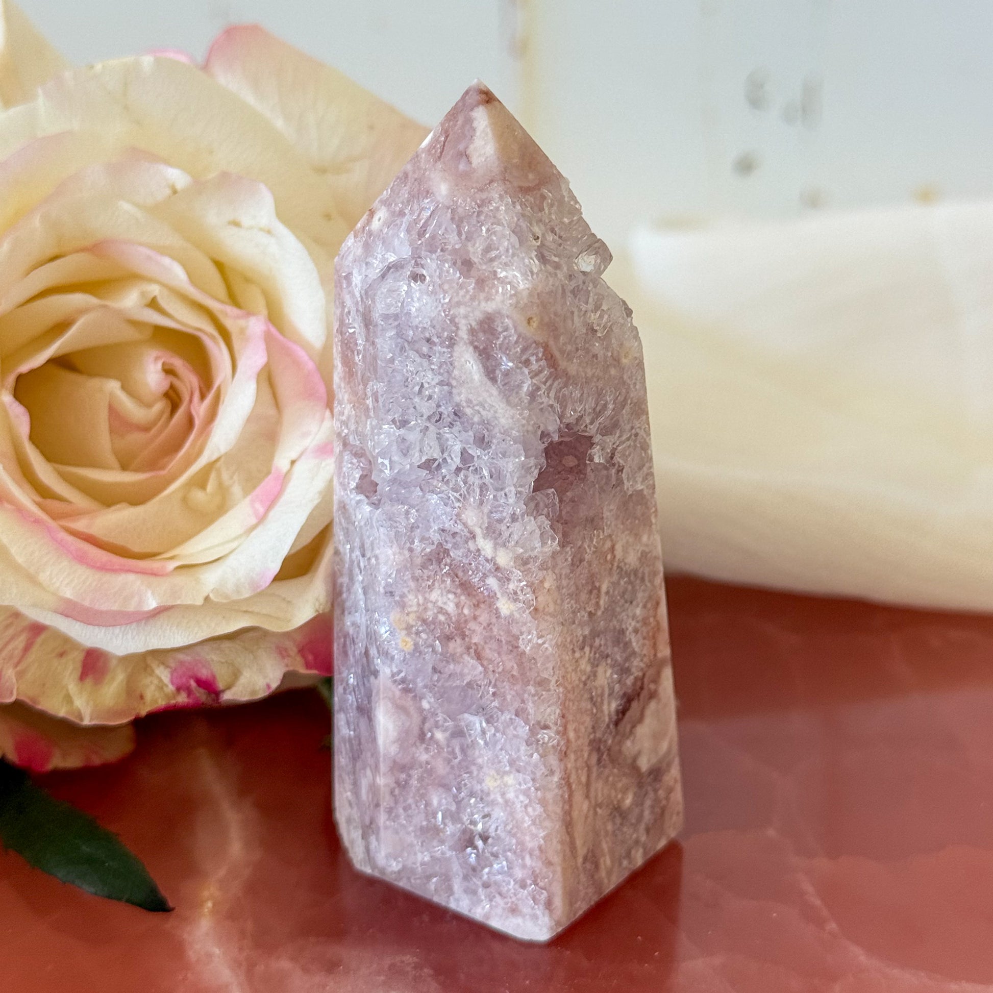 Pink Amethyst Tower #1203-Happily Zen