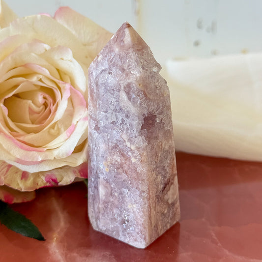 Pink Amethyst Tower #1203-Happily Zen