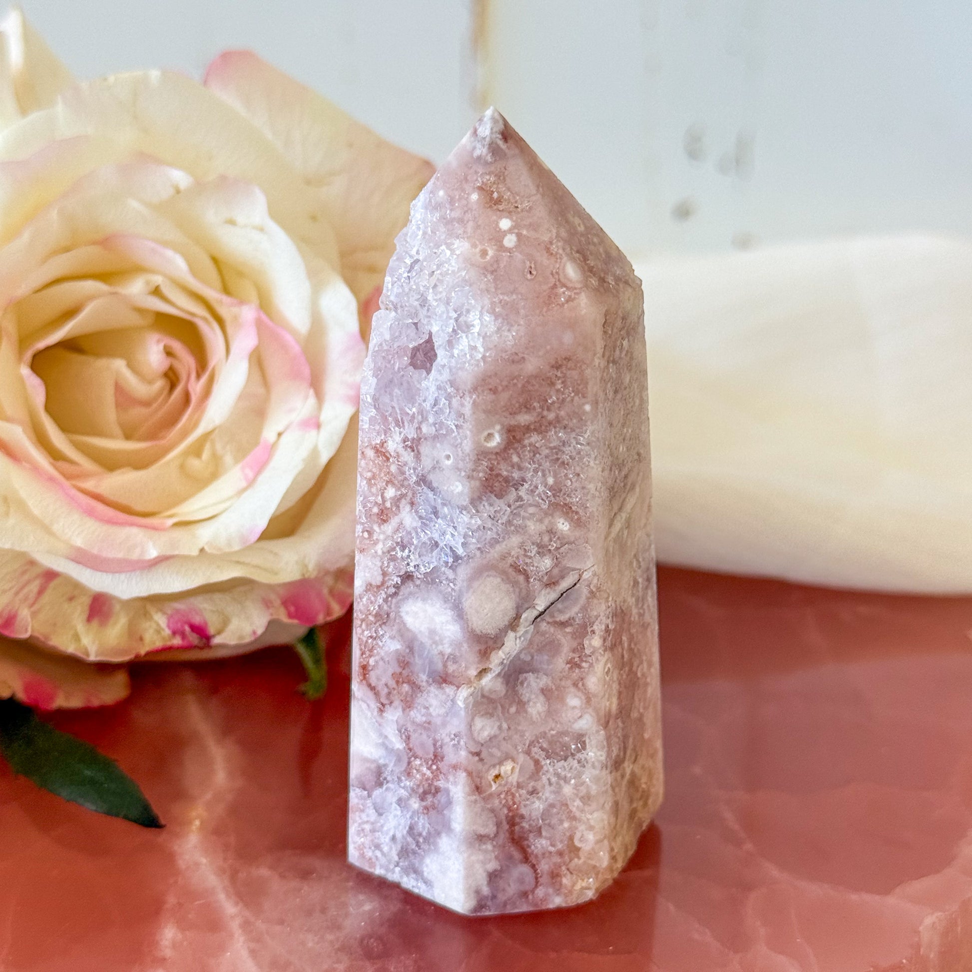 Pink Amethyst Tower #1203-Happily Zen