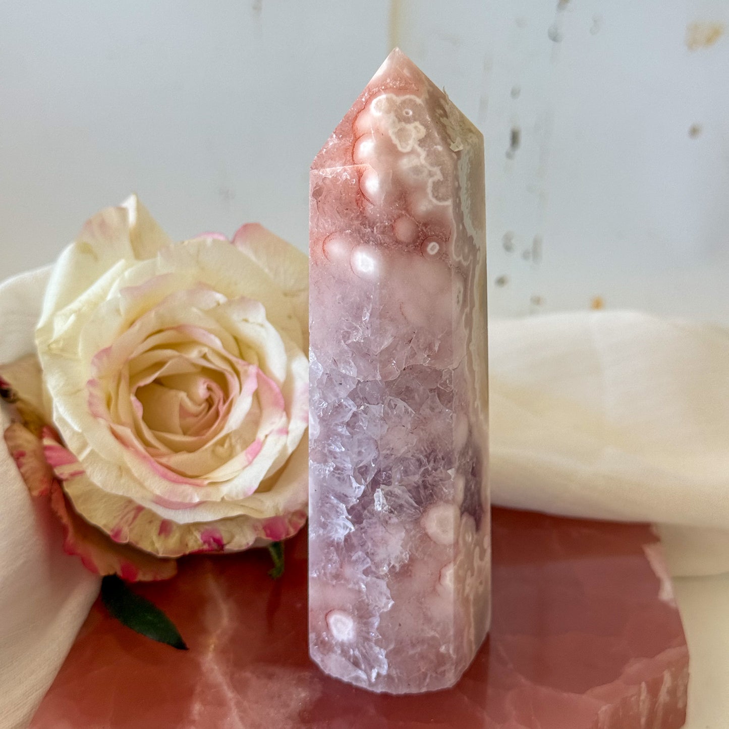 Pink Amethyst Tower #1204-Happily Zen