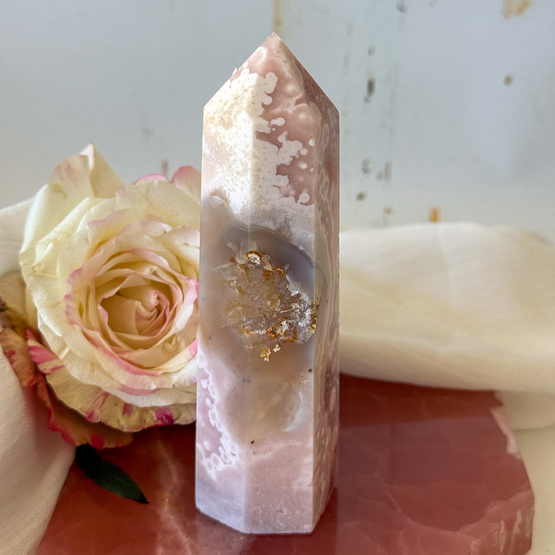 Pink Amethyst Tower #1204-Happily Zen