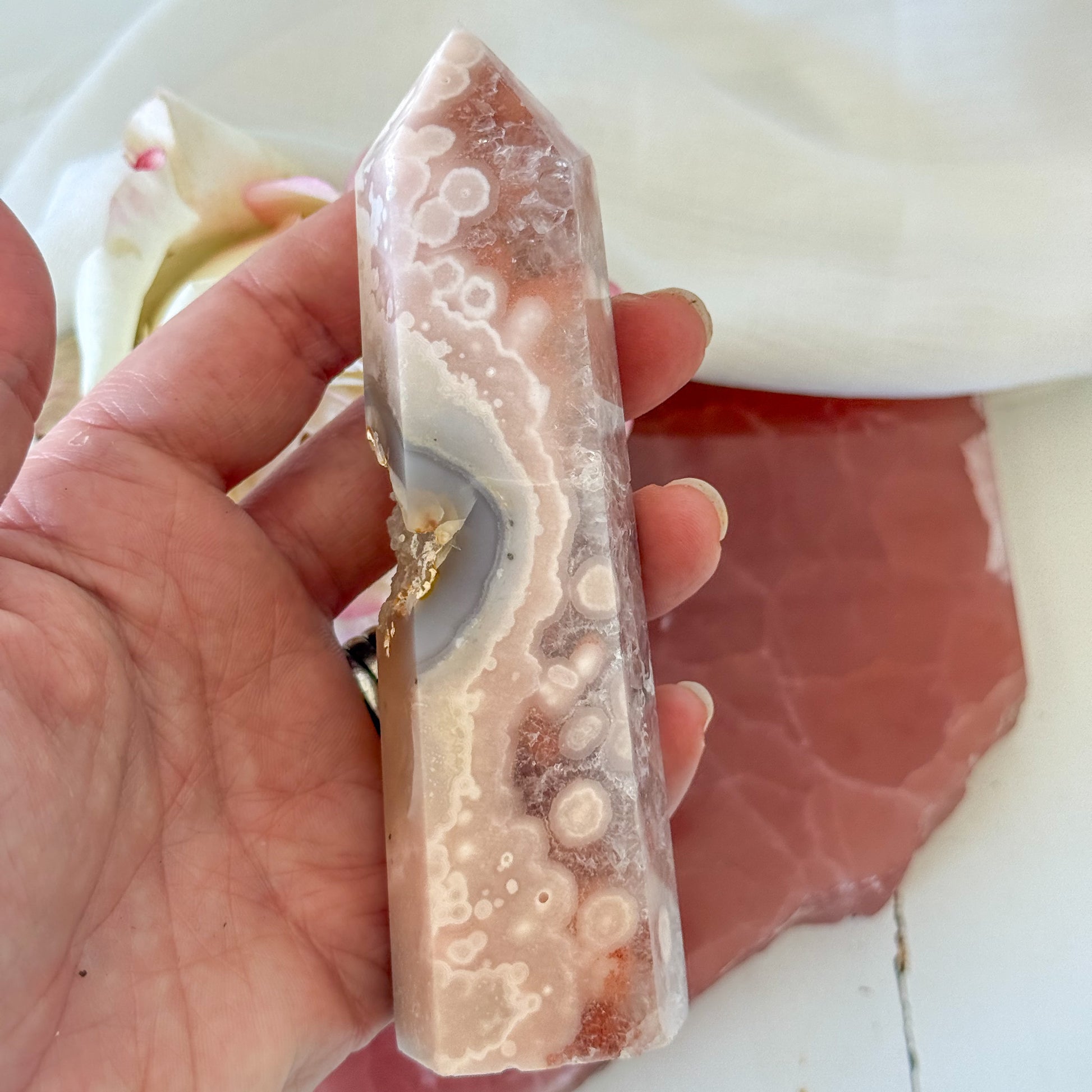 Pink Amethyst Tower #1204-Happily Zen