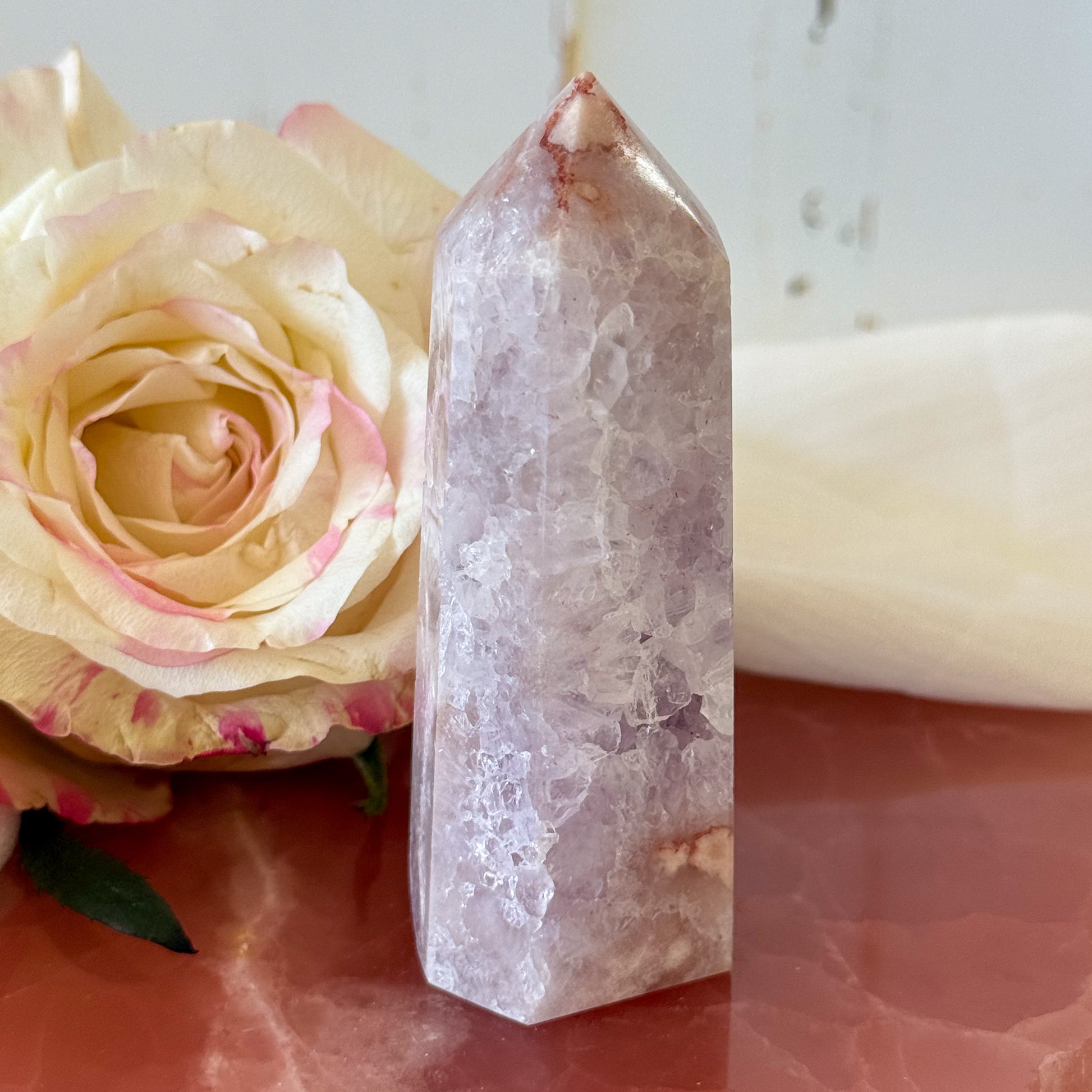 Pink Amethyst Tower #1210-Happily Zen