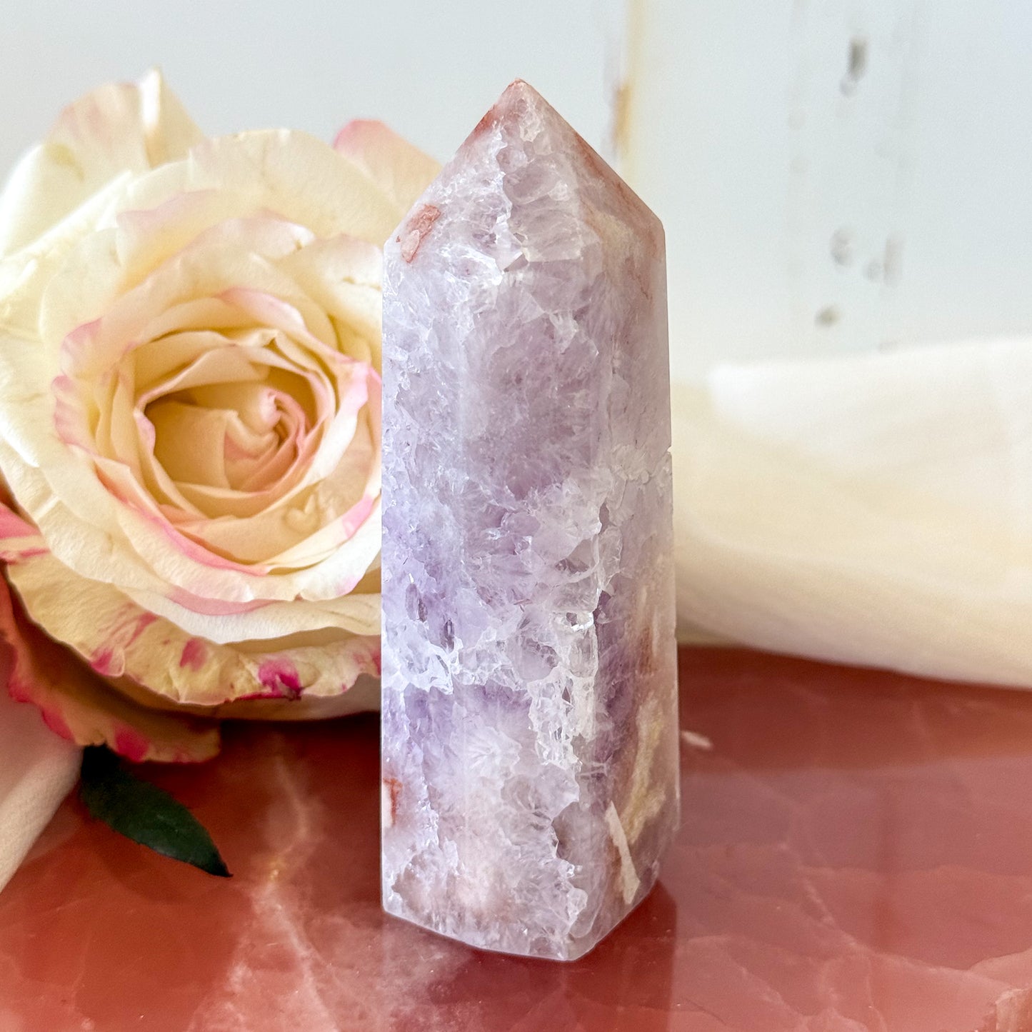 Pink Amethyst Tower #1210-Happily Zen