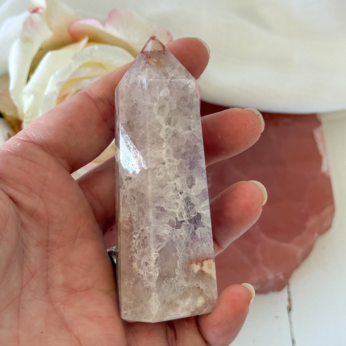 Pink Amethyst Tower #1210-Happily Zen