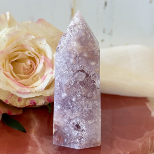 Pink Amethyst Tower #1205-Happily Zen