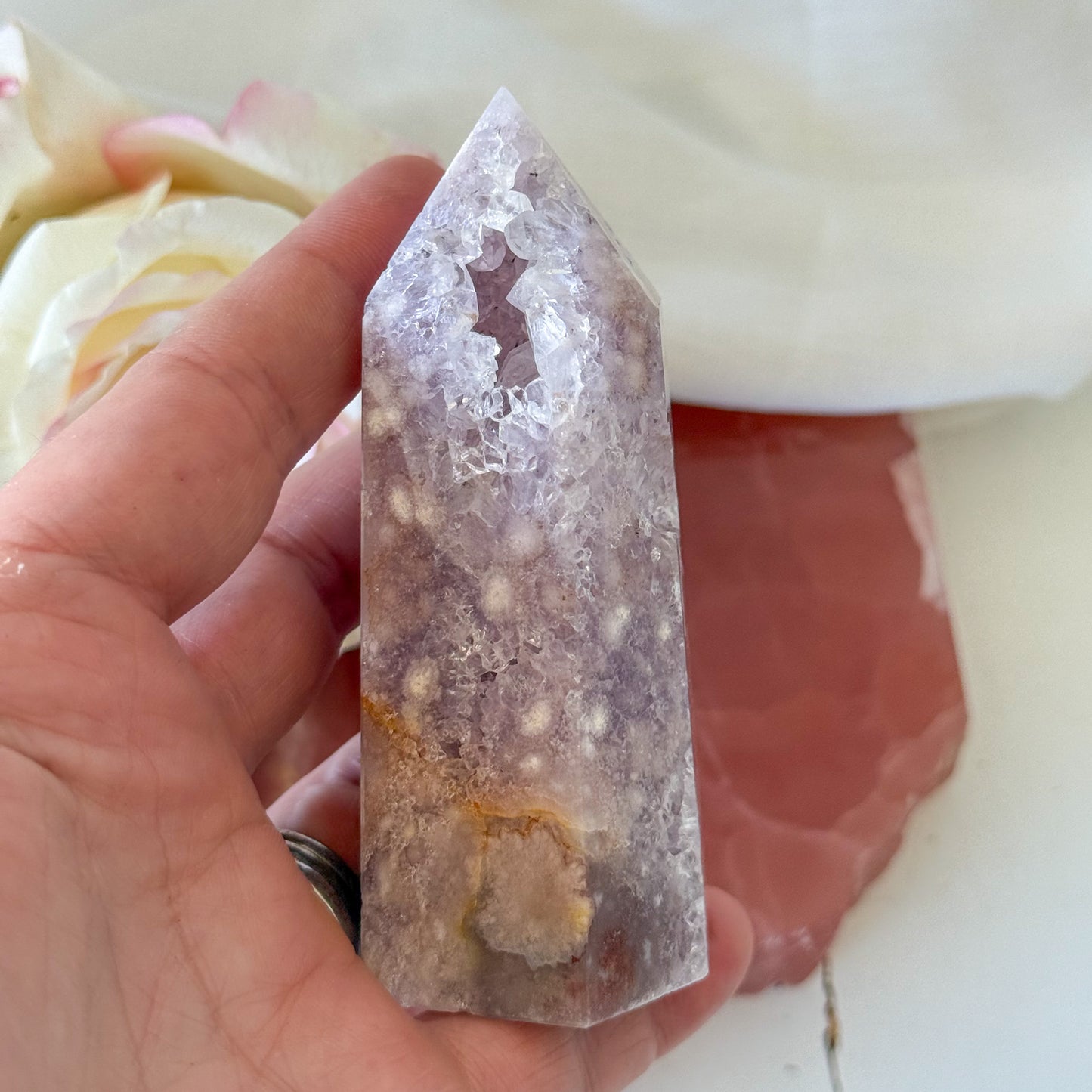 Pink Amethyst Tower #1205-Happily Zen