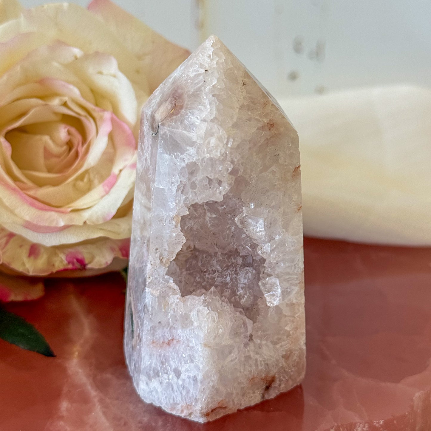 Pink Amethyst Tower #1206-Happily Zen