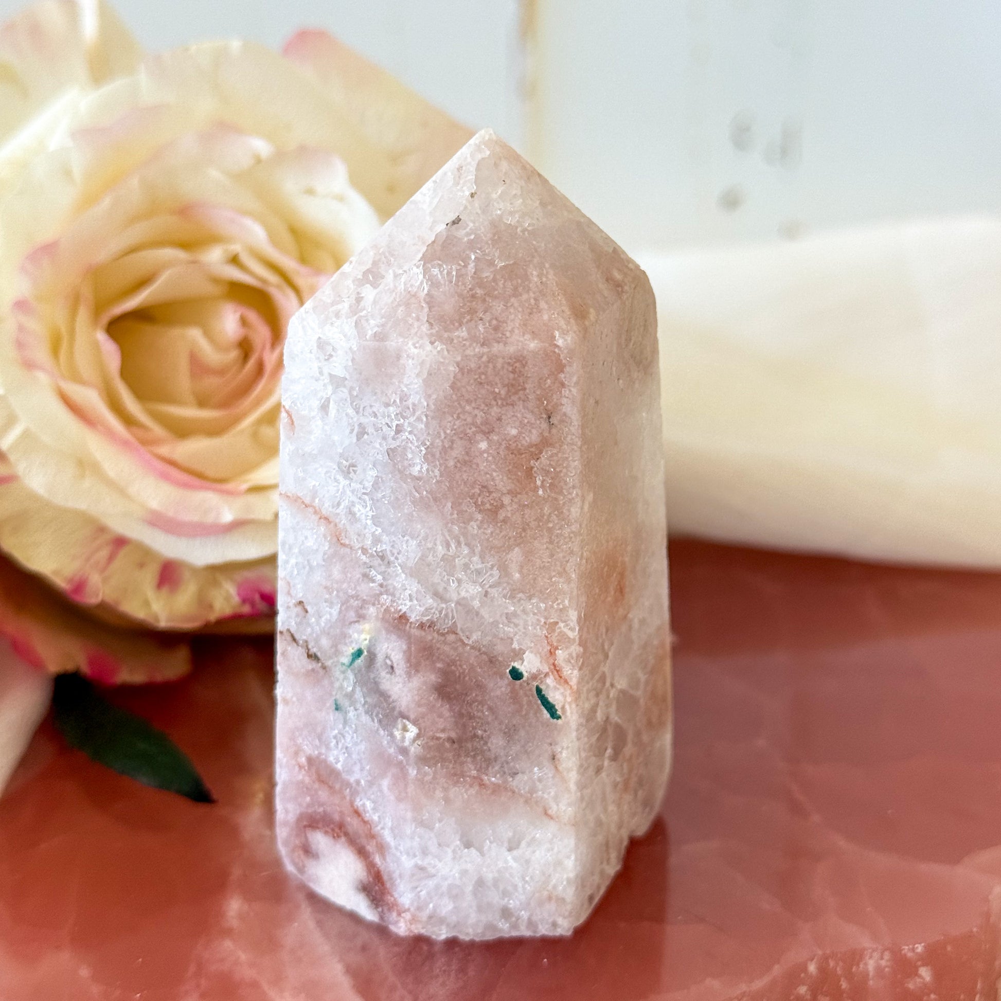 Pink Amethyst Tower #1206-Happily Zen