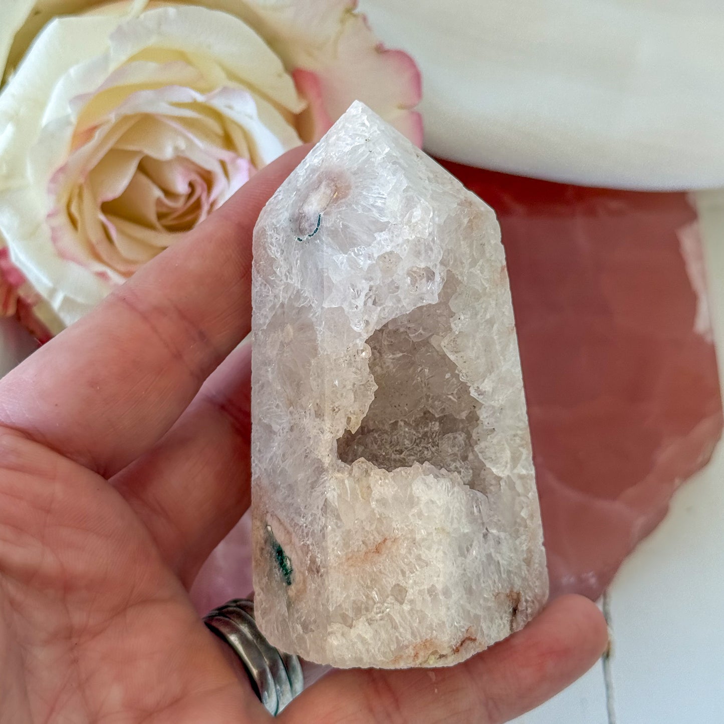 Pink Amethyst Tower #1206-Happily Zen