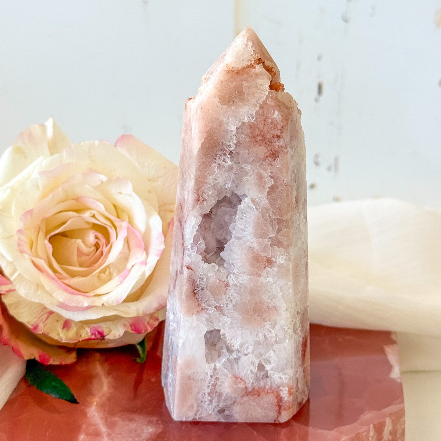 Pink Amethyst Tower #1207-Happily Zen