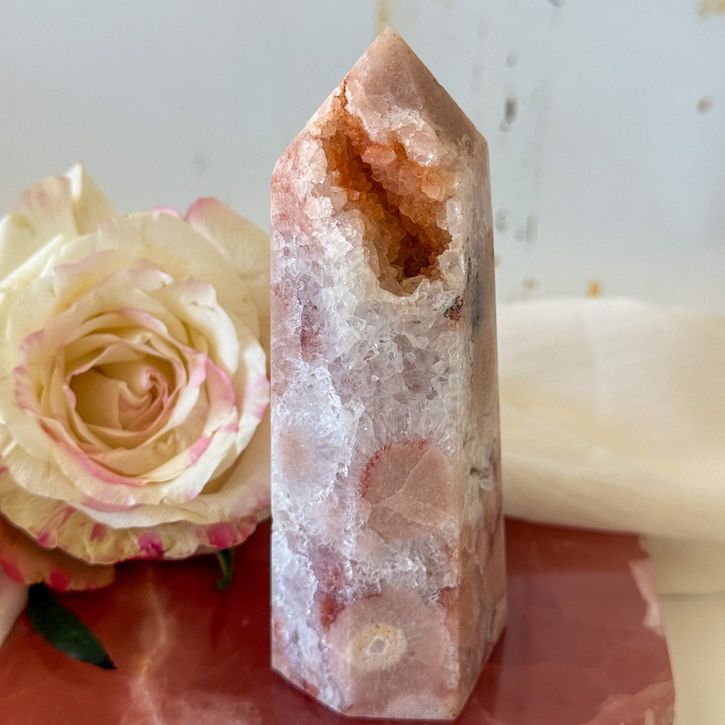 Pink Amethyst Tower #1207-Happily Zen