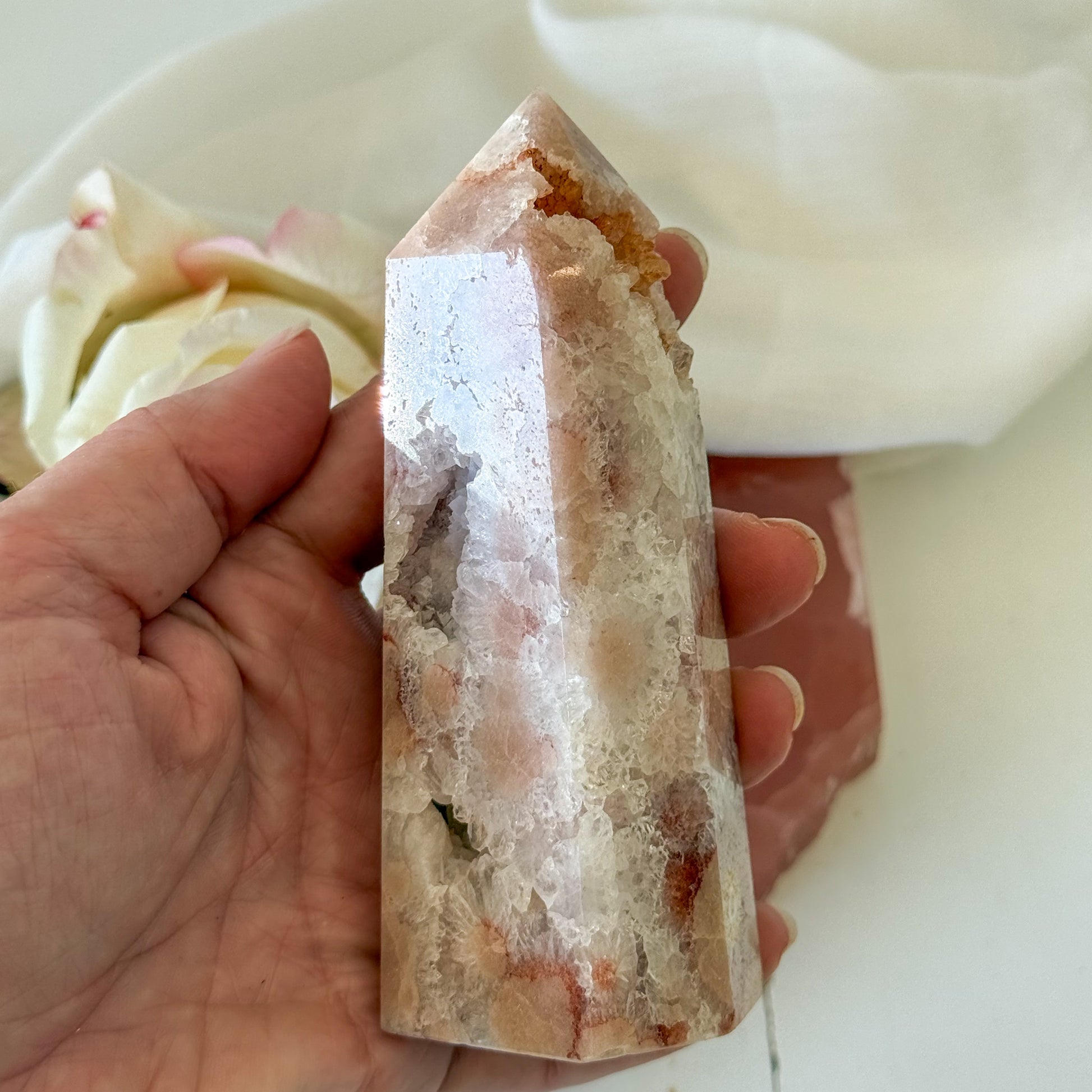 Pink Amethyst Tower #1207-Happily Zen