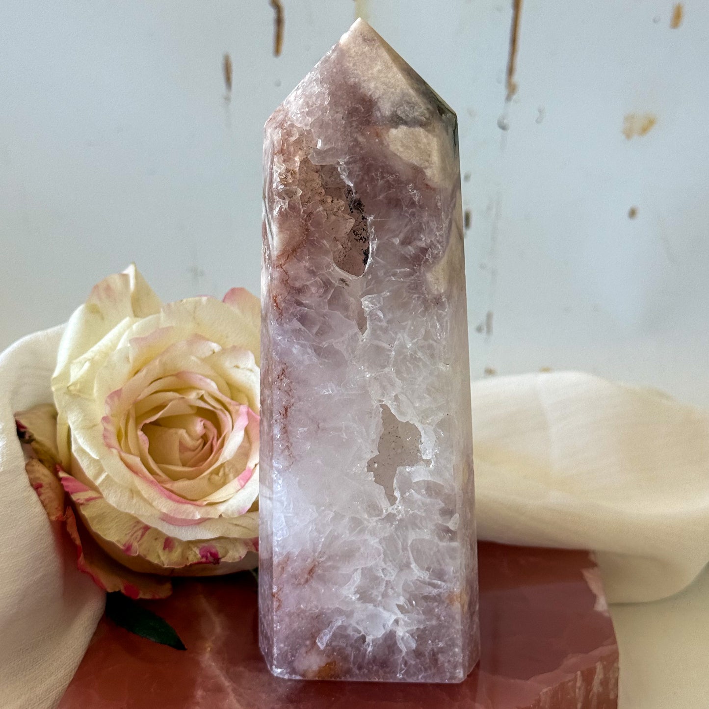 Pink Amethyst Tower #1208-Happily Zen