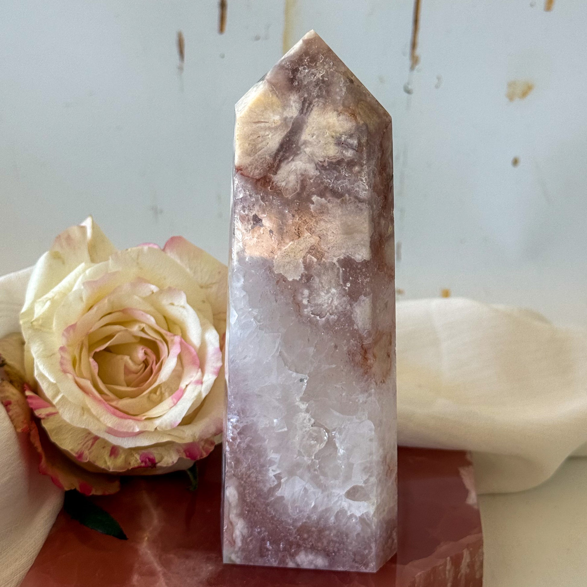 Pink Amethyst Tower #1208-Happily Zen