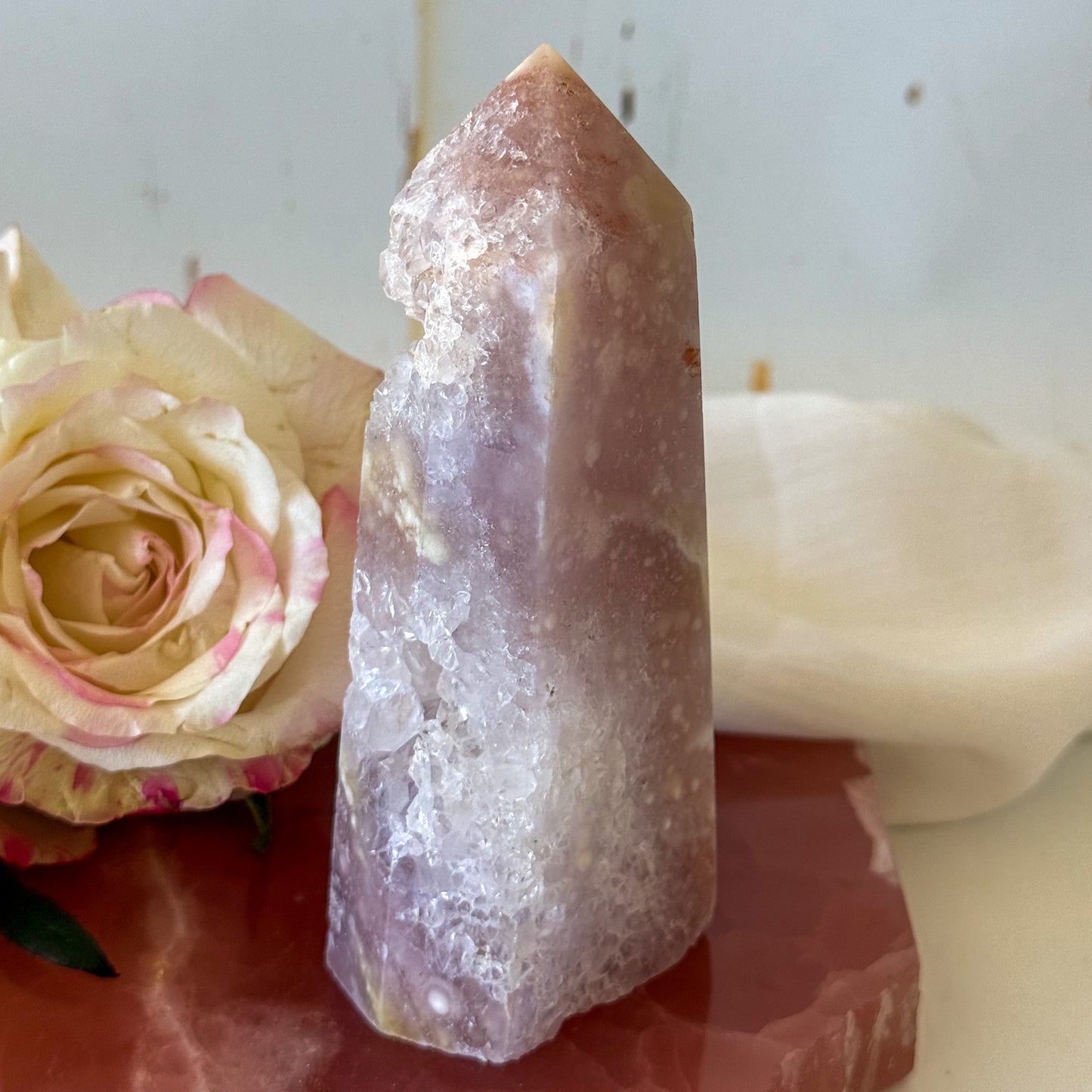 Pink Amethyst Tower #1209-Happily Zen