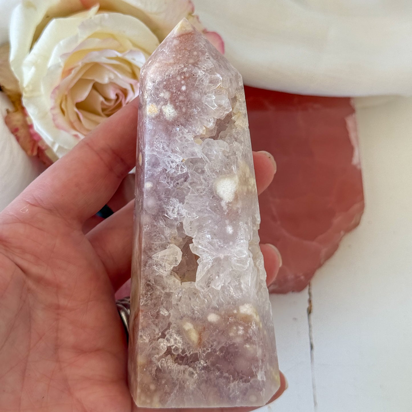 Pink Amethyst Tower #1209-Happily Zen