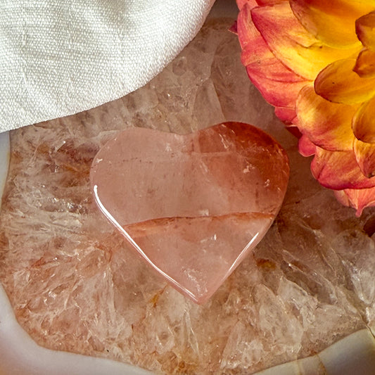 Fire Quartz Heart #1121