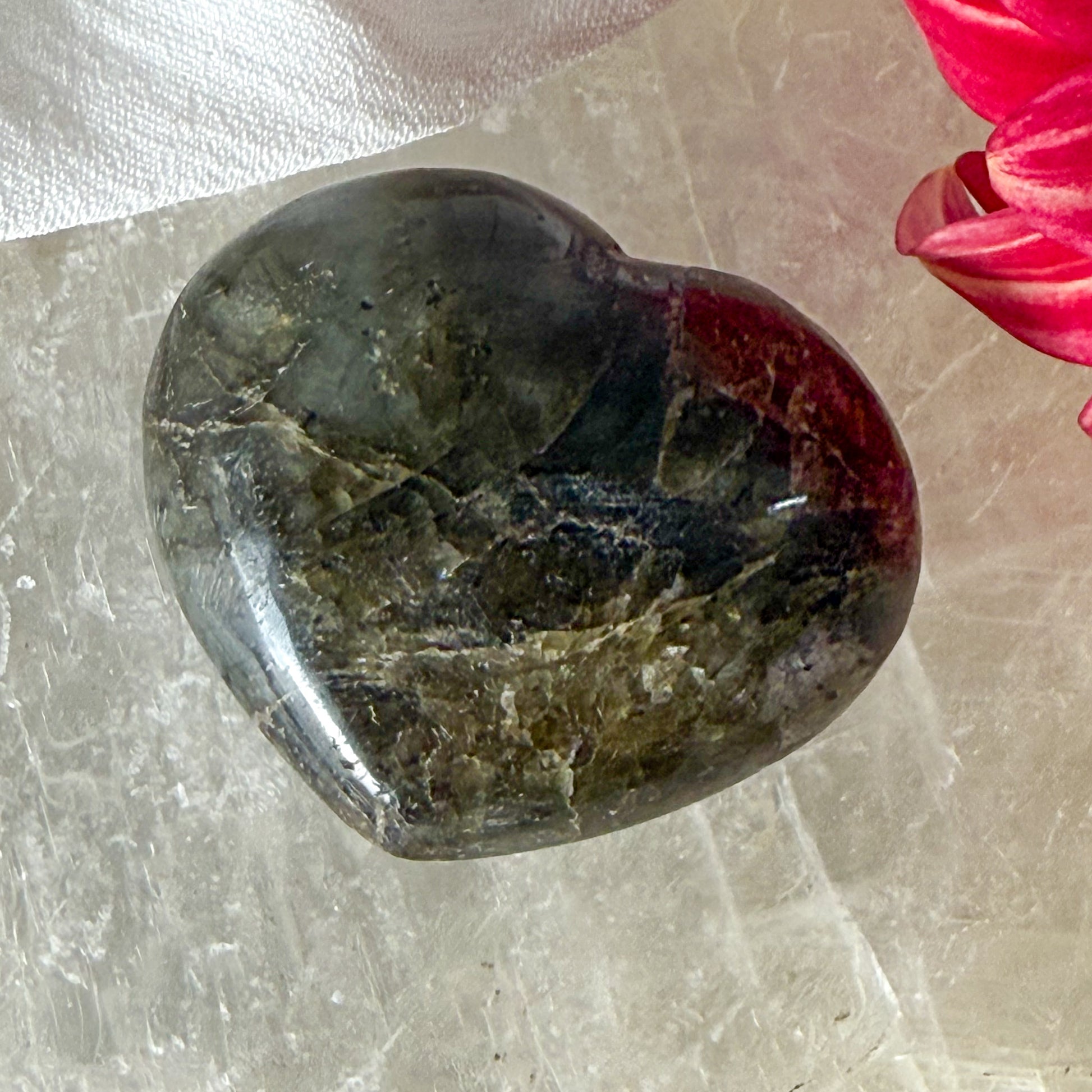 Labradorite Heart #1173-Happily Zen